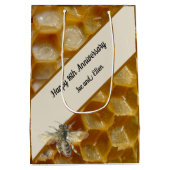 16e Jubileum voor bruiloft, Wax Medium Cadeauzakje (Achterkant)