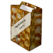 16e Jubileum voor bruiloft, Wax Medium Cadeauzakje (Achterkant Gekanteld)