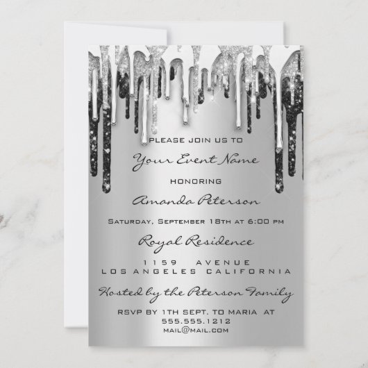 16e lips zwarte roze zwarte druppelaar kaart (Achterkant)