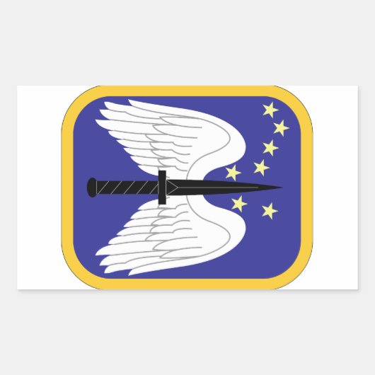 16e Luchtvaartbrigade Rechthoekige Sticker (Voorkant)