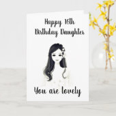 *** 16e MAXDAG**** NAAR ONZE "LOVELY DAUGHTER"** Kaart (Gele Bloem)