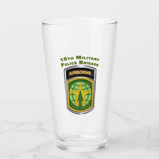 16e Militaire Politie Brigade-Airborne Gepersonali Glas (Voorkant)