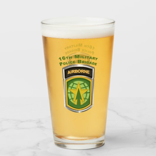 16e MP Militaire Politie Brigade Glas (Achterkant gevuld)