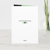 16e nog steeds geweldige groene en zwarte verjaard kaart (Achterkant)