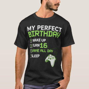 16e perfecte homepage voor games 16 jaar oud Gif T-shirt
