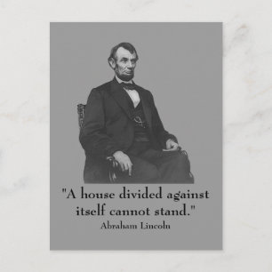 16e President Abraham Lincoln Briefkaart