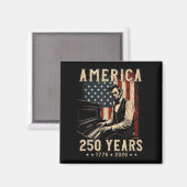 16e president speelt piano 250 jaar magneet (Voorkant / Achterkant)