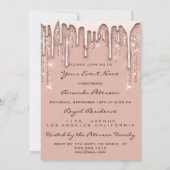 16e Red Kiss Roos Glitter Drips Spark Kaart (Achterkant)