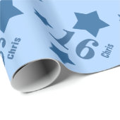 16e tiende verjaardag of een jaar feestelijke drad cadeaupapier (Rol Hoek)