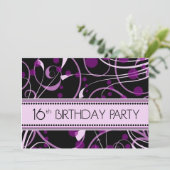 16e trimester van de Paarse tribune Kaart (Staand voorkant)