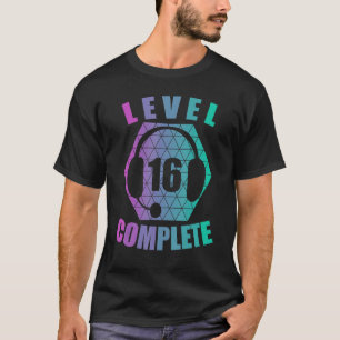 16e verjaardag 16 jaar Gamer Gaming Console Video T-shirt