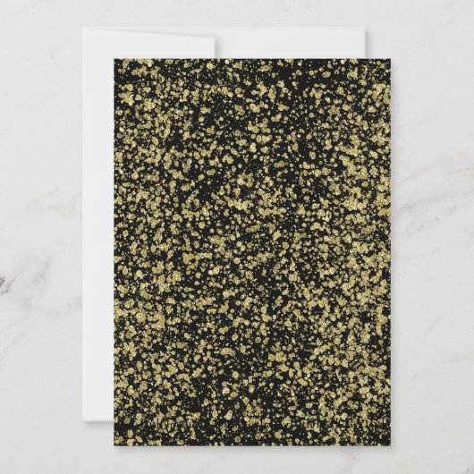 16e verjaardag, 16e verjaardag, Glitter Gold, tick Kaart (Achterkant)