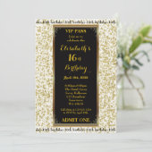 16e verjaardag, 16e verjaardag, Glitter Ivory, tic Kaart (Staand voorkant)