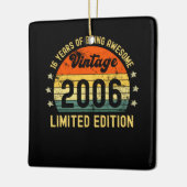 16e verjaardag 2006 beperkte uitgave keramisch ornament (Links)