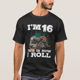 16e verjaardag 4x4 Offroad Lover 16 jaar oude dag T-shirt