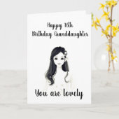 *** 16e VERJAARDAG *** AAN ONZE "MOOIE KLEINDOCHTE Kaart (Gele Bloem)