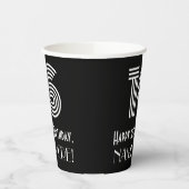 16e verjaardag — Art Deco Geïnspireerde look "16"  Papieren Bekers (Links)