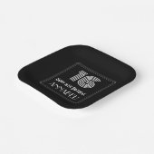 16e verjaardag — Art Deco Geïnspireerde look "16" Papieren Bordje (Gebogen)