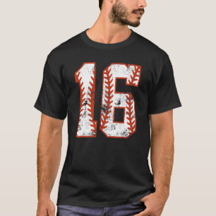 16e verjaardag Baseball Zestien 16-jarige Jongen G T-shirt