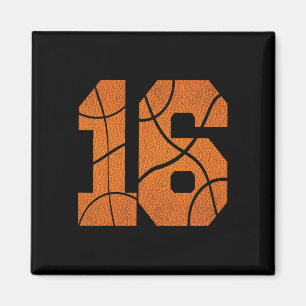 16e verjaardag Basketbal Boys Kinder Magneet