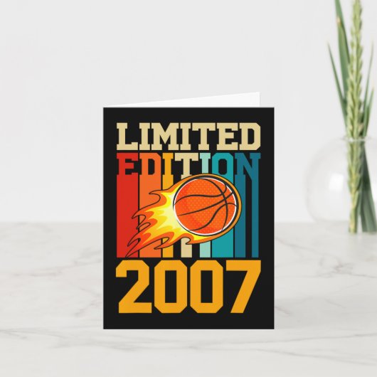 16e verjaardag Basketbal Limited Edition 2007 Plez Kaart (Voorkant)