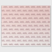 16e verjaardag bloedige gouden naam roos cadeaupapier (Vlak)