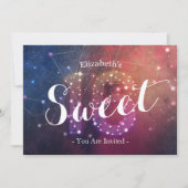 16e verjaardag Chic Galaxy Star-constellatie Kaart (Voorkant)