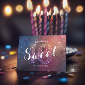 16e verjaardag Chic Galaxy Star-constellatie Kaart