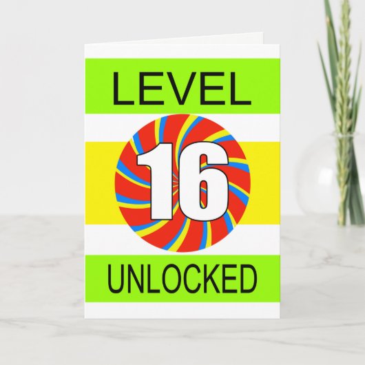 16e verjaardag computergamer kaart (Voorkant)