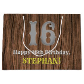 16e verjaardag: Country Western geïnspireerd uiter Groot Cadeauzakje (Voorkant)