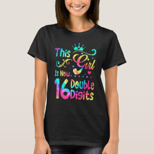 16e verjaardag Dit meisje is nu 16 cijfers T-shirt