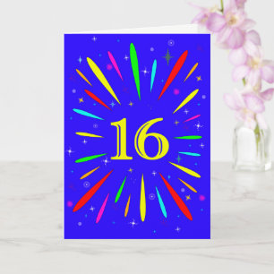 16e Verjaardag Explosie Kaart