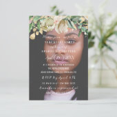 16e verjaardag Foto bloemen Brunch Spark Gold Kaart (Staand voorkant)