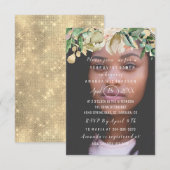 16e verjaardag Foto bloemen Brunch Spark Gold Kaart (Voorkant / Achterkant)