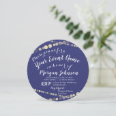 16e verjaardag Foto Confetti Roos Gold Kaart (Staand voorkant)