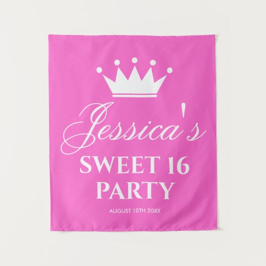 16e verjaardag foto foto foto foto's op 16e verjaa wandkleed (Voorkant)