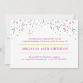 16e verjaardag - Fotofeestje Kaart (Achterkant)