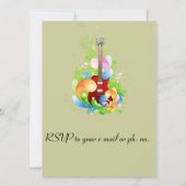 16e verjaardag Fotokaart Music Rock Kaart (Achterkant)