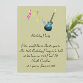 16e verjaardag Fotokaart Music Rock Kaart (Staand voorkant)