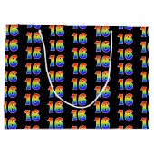 16e verjaardag: Fun Rainbow Event Nummer 16 Patroo Groot Cadeauzakje (Achterkant)