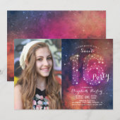 16e verjaardag Galaxy Constellations Kaart (Voorkant / Achterkant)