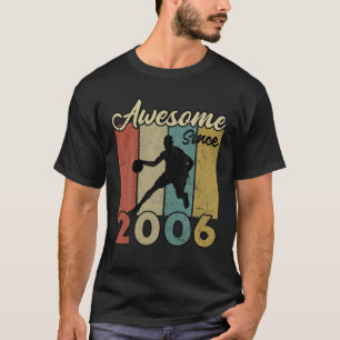 16e verjaardag Geweldige sinds 2006 Basketball 16  T-shirt