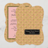 16e verjaardag Glam Great Gatsby Style Kaart (Voorkant / Achterkant)