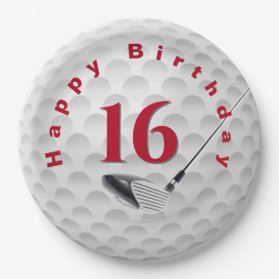 16e verjaardag Golf Ball Design Bord