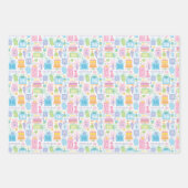 16e verjaardag Helderdeklare Cadeaus ballonnen Inpakpapier Vel (Voorkant)