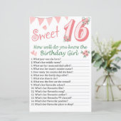 16e verjaardag Hoe goed ken je de verjaardag? (Staand voorkant)