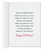 16e verjaardag je kunt nu gaan rijden op WOO tijd (Binnen (Rechts))