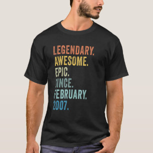 16e verjaardag jongen Legendary epic Geweldige sin T-shirt