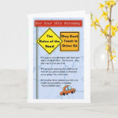 16e verjaardag kaart (Gele Bloem)