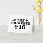 16e verjaardag kaart (Gele Bloem)